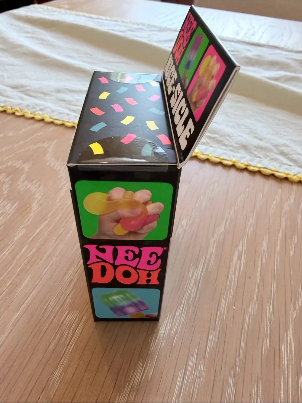 Needoh Nice-Sicle Pink Squishy Ice Pop Stress Toy